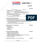 SST Class 7 Part Test-1