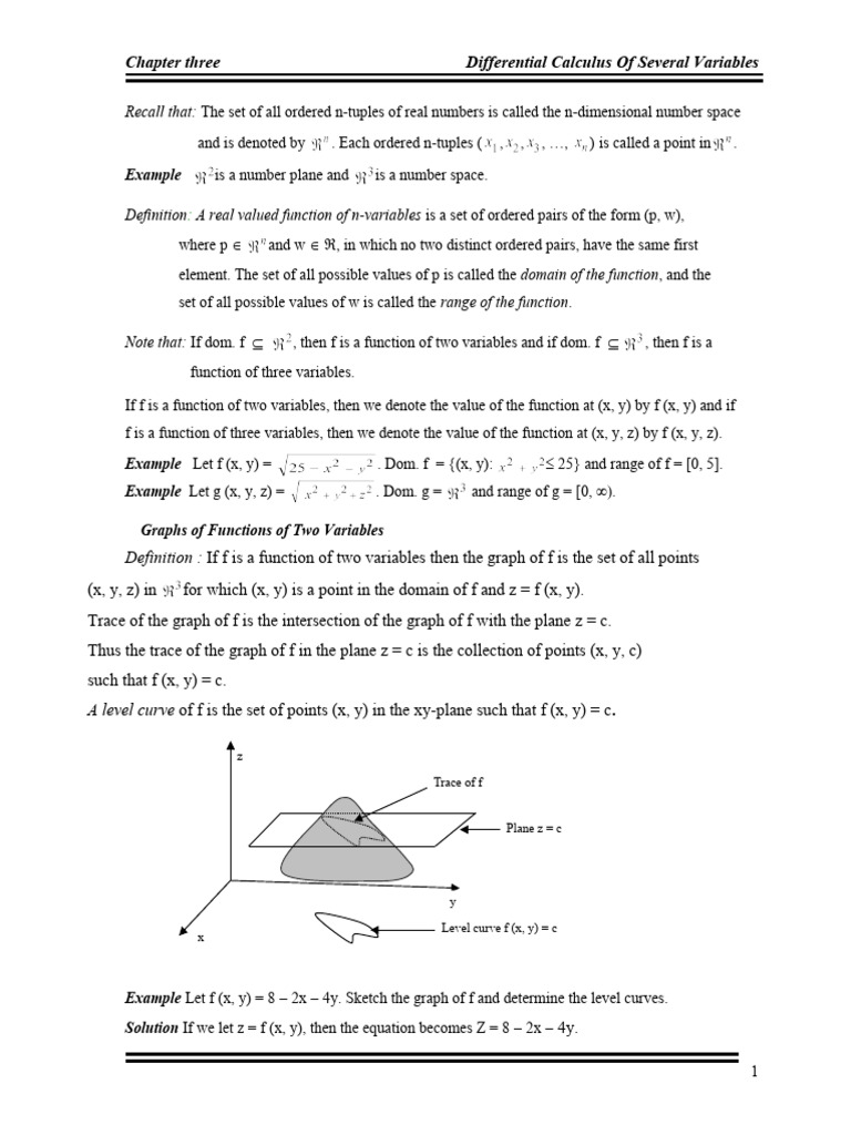 Chapter iii new several variable pdf derivative function