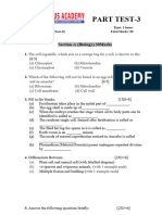 Science Class 8 Part Test-3