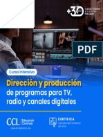 BROCHURE - Curso Intensivo - Dirección y Producción de Programas para TV, Radio y Canales Digitales