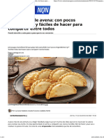 Recetas - Empanadas de Avena