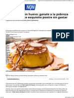 Recetas - Flan Casero Sin Huevo