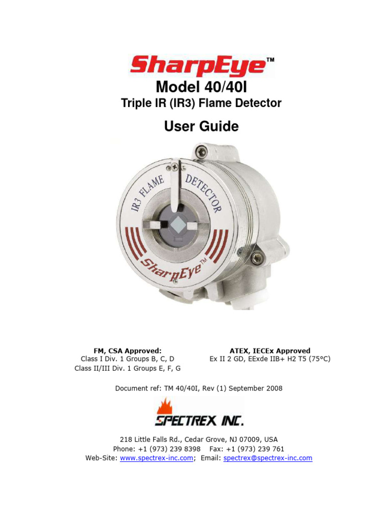 SPECTREX 4040I Manual | PDF | Home & Garden | Computers