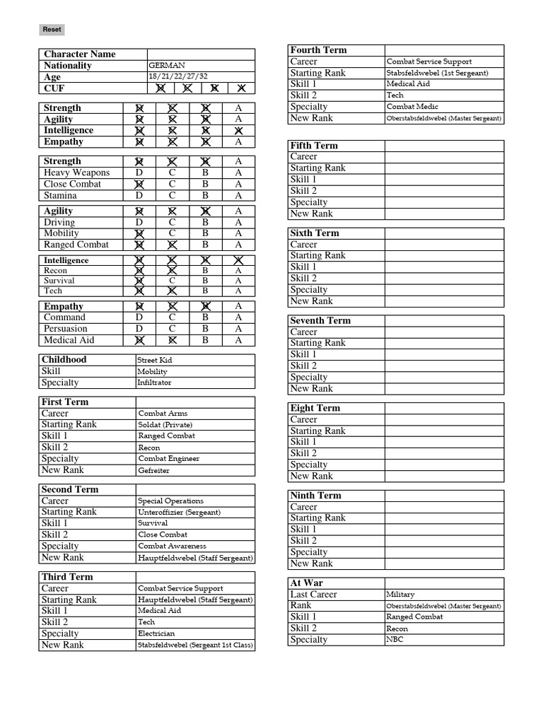 Twilight 2000 fillable build sheet pdf staff sergeant sergeant