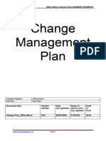 Medium Size and Complexity Change Plan WORKED EXAMPLE
