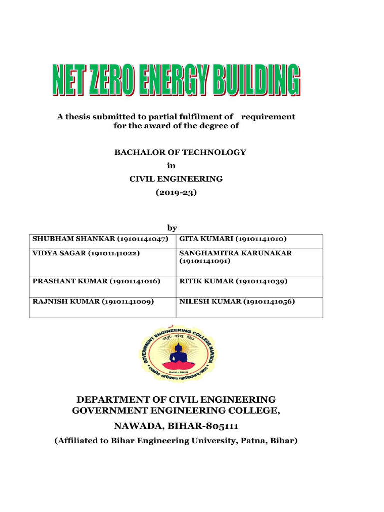 Net Zero Energy Building Cover - Compressed | PDF