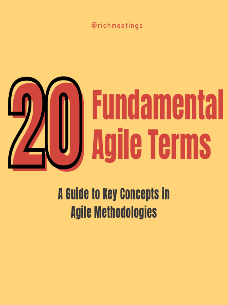 20 Fundamental Agile Terms | PDF