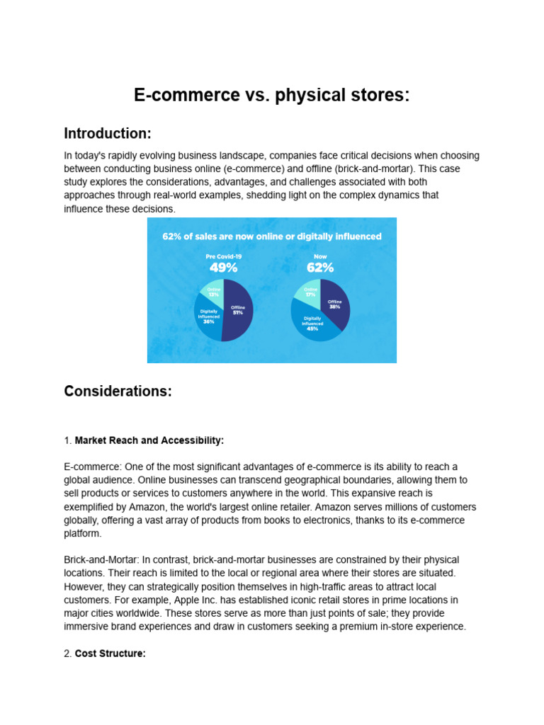 E-commerce vs. Physical Retail Dynamics | PDF