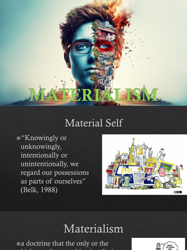 Materialism PDF Consumerism Economies