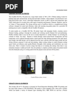 Muhazam Khan, 3D Printers Summary