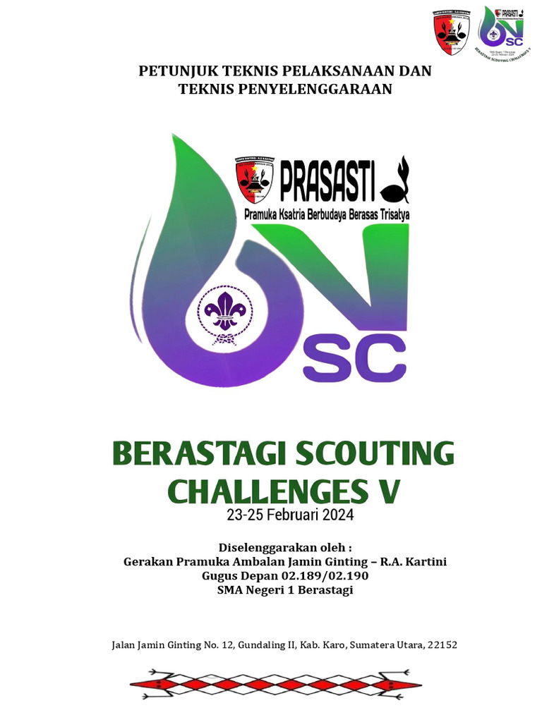 Berastagi Scouting Challenges V 2024 | PDF
