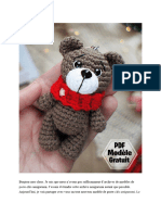 Porte Cles Ours Debutant Au Crochet PDF Patron Gratuit