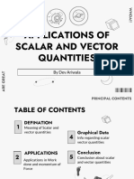 Scalar and Vector Applications