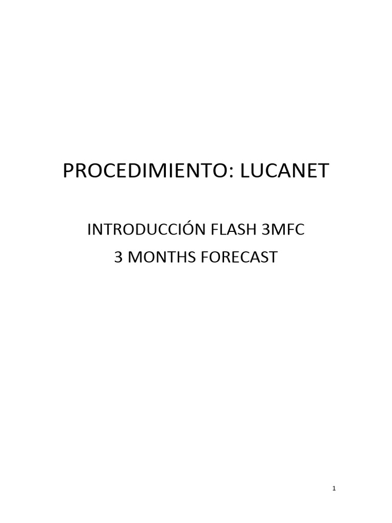 Lucanet Flash 3MFC | PDF