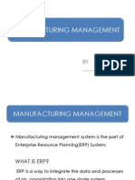 Manufacturing Management