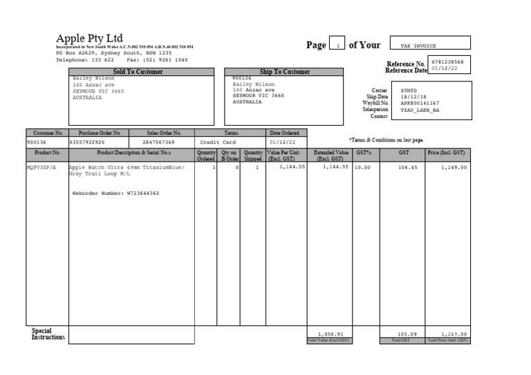 Apple Receipt PDF | PDF