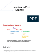Introduction To Feed Analysis
