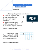 Exercices Segments Droites Et Constructions Sixieme