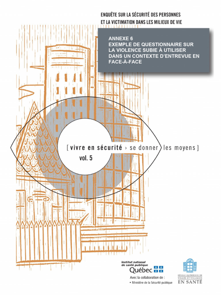Questionnaire sur la violence subie | PDF | Québec | Questionnaire