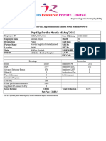 Pay Slip For The Month of Aug 2023-Goutam Binjwa