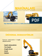 5-KAZI MAKİNALARI. Yapı Makinaları Yönetimi 2. Hafta Ders Notu. İTÜ İnşaat Fakültesi Yapı İşletmesi Yüksek Lisans Programı - Doç - Dr. G.