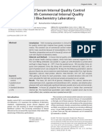 Efficacy of Pooled Serum Internal Quality Control