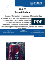 Unit: IV Competition Law: Mission Vision Core Values