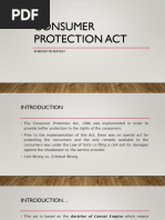 Consumer Protection Act: Anirudh Venkatesh