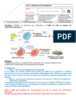 Cours 3 Expérience de Transgénèse