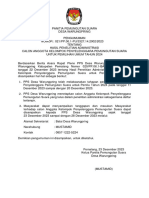 Pengumuman PPS Desa Warungpring Hasil Penelitian Administrasi PDF