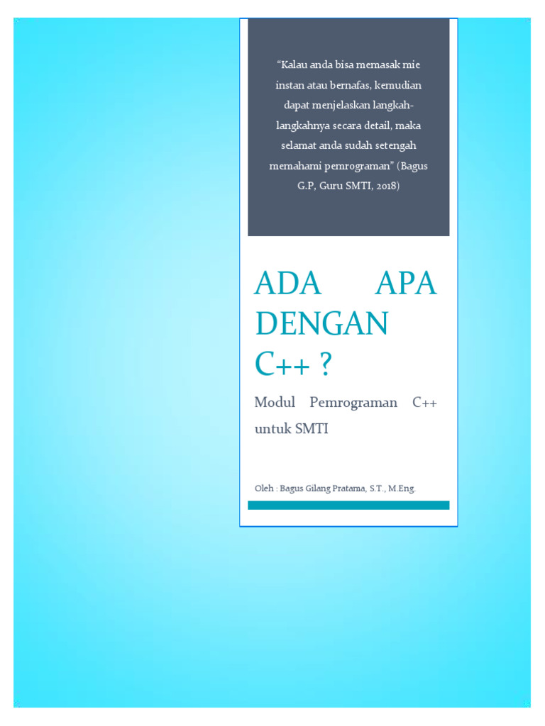 Modul Pemrograman C++ untuk SMTI | PDF | Komputer