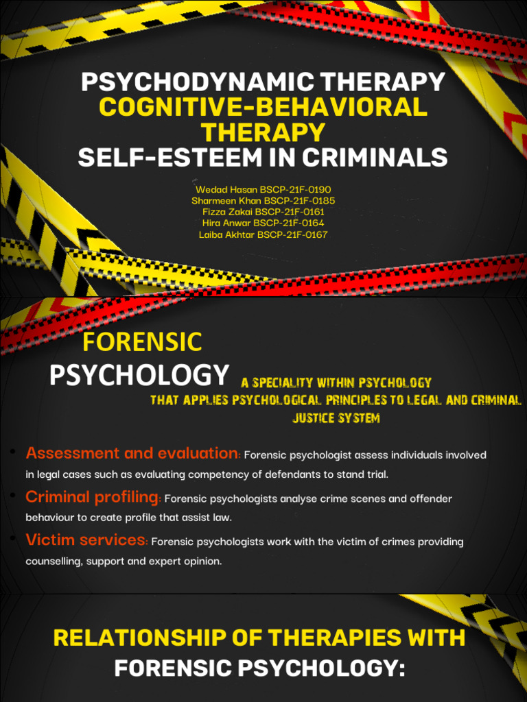 Psychodynamic and CBT + Self Esteem Presentation | PDF | Psychotherapy ...