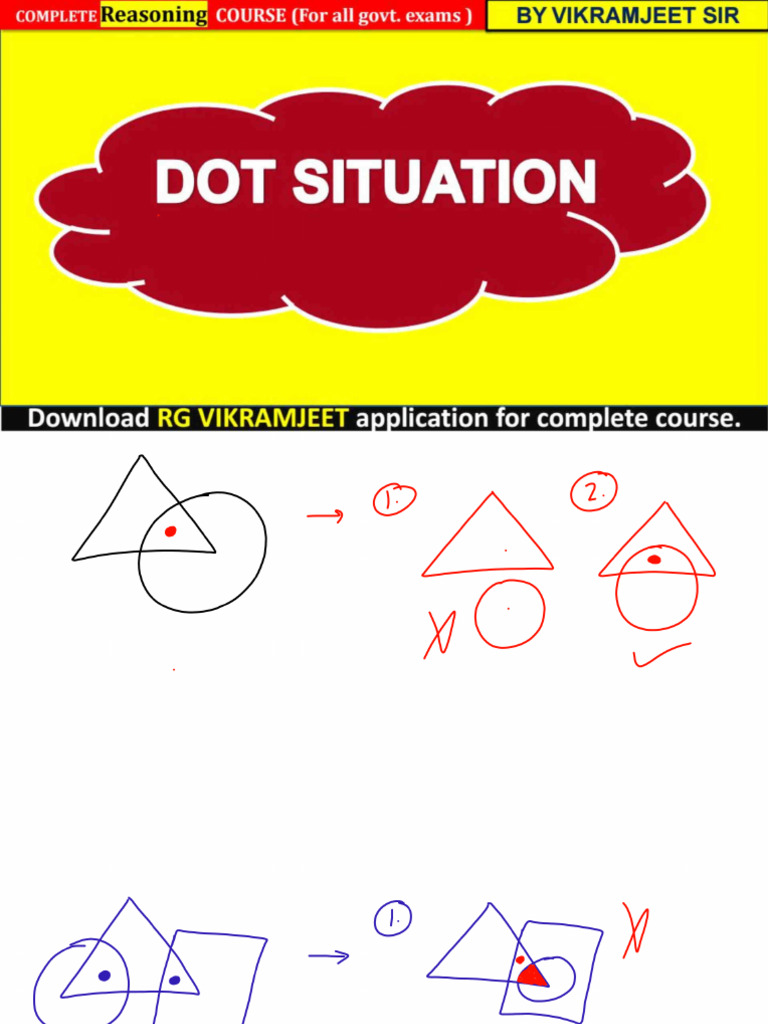 REASONING Dot Sitution Class Notes | PDF