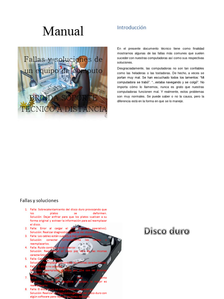 Dokumen Tips Manual De Fallas Y Soluciones De Un Equipo De Computo