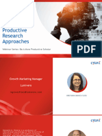 Handout Employ Productive Research Approaches