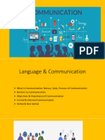 Lecture-I - Language - Communication