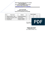 Daftar Hadir Lembur Upload Data Kegiatan Entri Nilai E-Raport