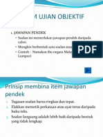 Ujian Objektif Item Pendek