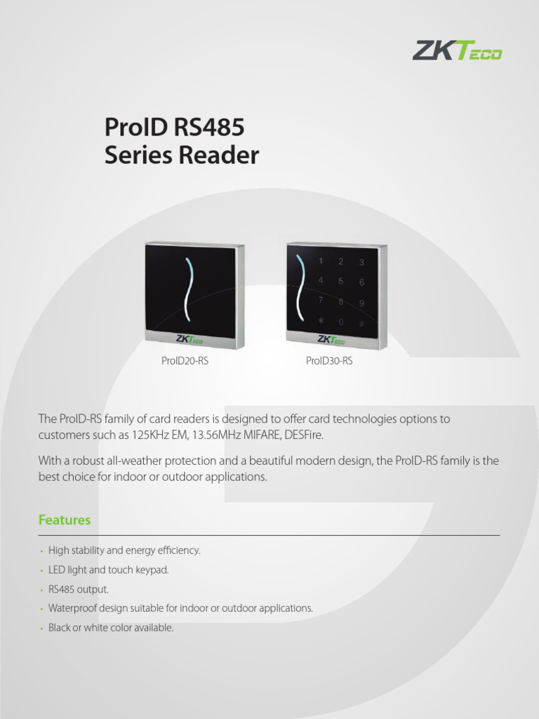 Proid Rs485 Series | PDF | Electric Power | Information And ...
