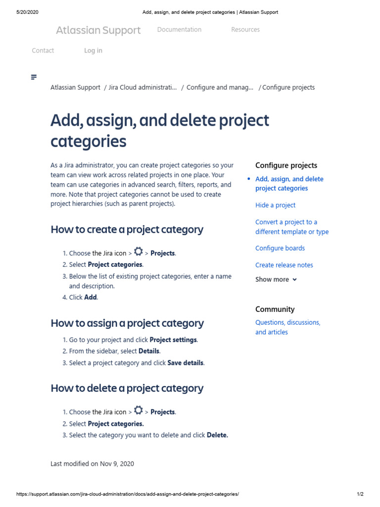 Manage Jira Project Categories | PDF | Software | System Software