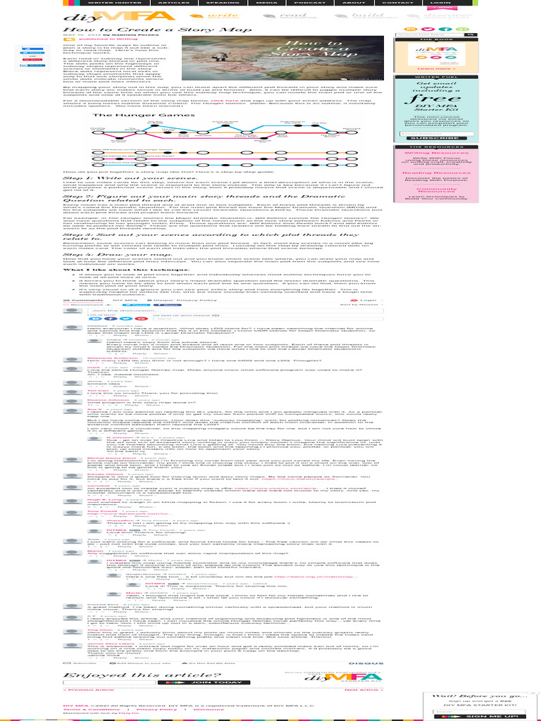How To Create A Story Map - DIY MFA | Download Free PDF | Plot (Narrative)