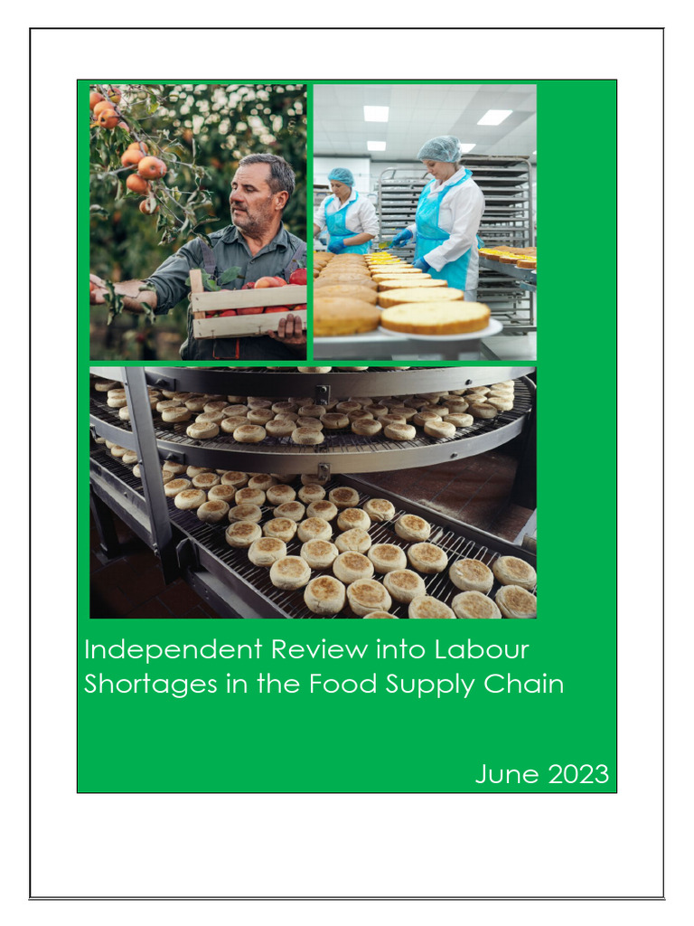 Labour Shortages in Food Supply Chain | PDF | Food Security | Immigration