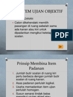 Ujian Objektif  Item Padanan