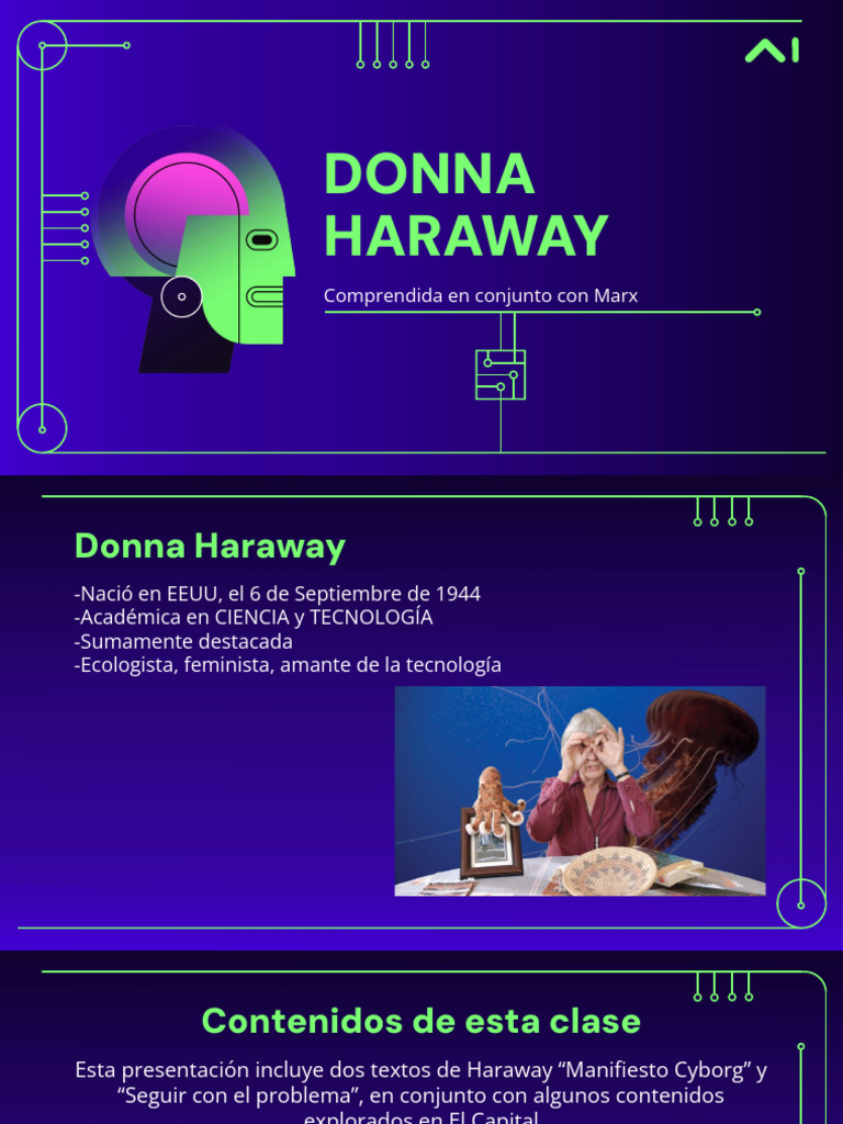 Presentacion Haraway | PDF | Cyborg | Feminismo