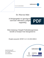 EFOP343 - AP6 - A Közigazgatási És Igazságszolgáltatási Szervezet Változásai A Polgári Kortól Napjainkig - Neoabszolutizmus - Pétervári Máté