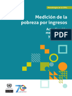 Medición de La Pobreza Por Ingresos - CEPAL 2018