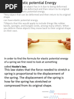 Deriving Elastic Potential Energy Formula | PDF | Teaching Methods ...