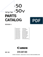 Canon bjc-50 bjc-50v Parts Catalog