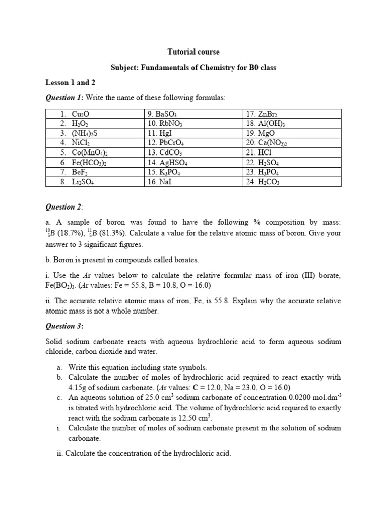 Tutorial class 1 pdf