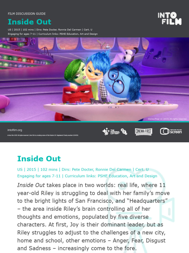 Inside Out Film Discussion Guide | PDF